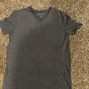 Lucky Brand Men's Dark Gray V-Neck Tee